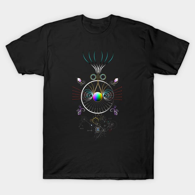 Cosmic Rainbow Totem T-Shirt by Creative Avenue